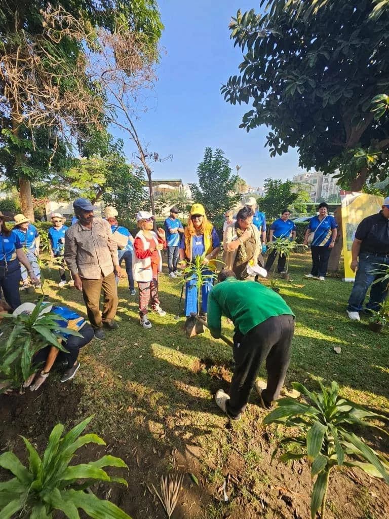 green initiatives by planting trees